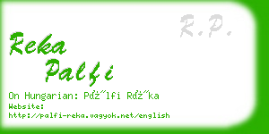 reka palfi business card